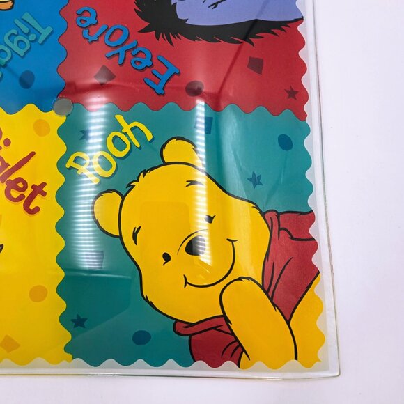 Winnie The Pooh & Friends Vintage Walt Disney Glass Ceiling Light Cover Shade - Picture 5 of 14